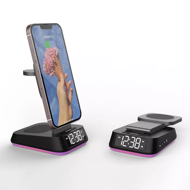 折りたたみ可能な 3 in 1 ワイヤレス充電器